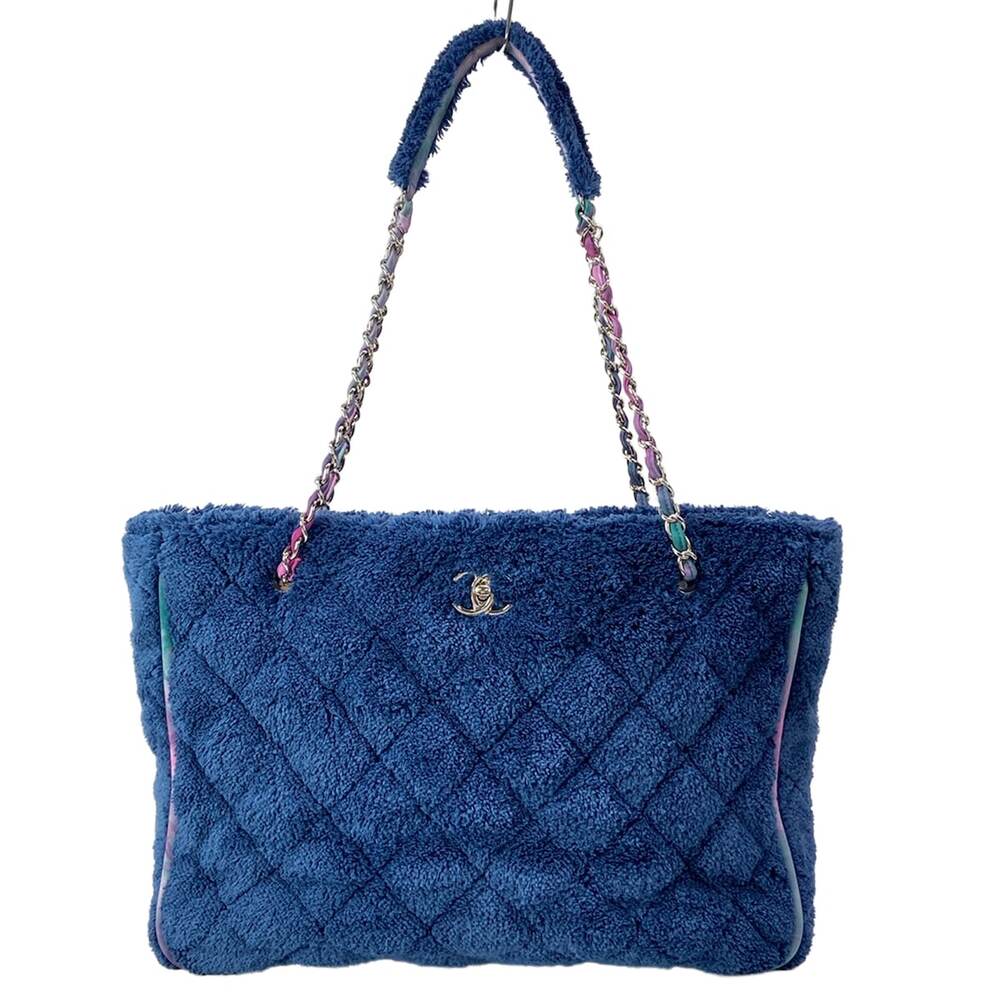 Chanel Tote Bag Blue Purple
